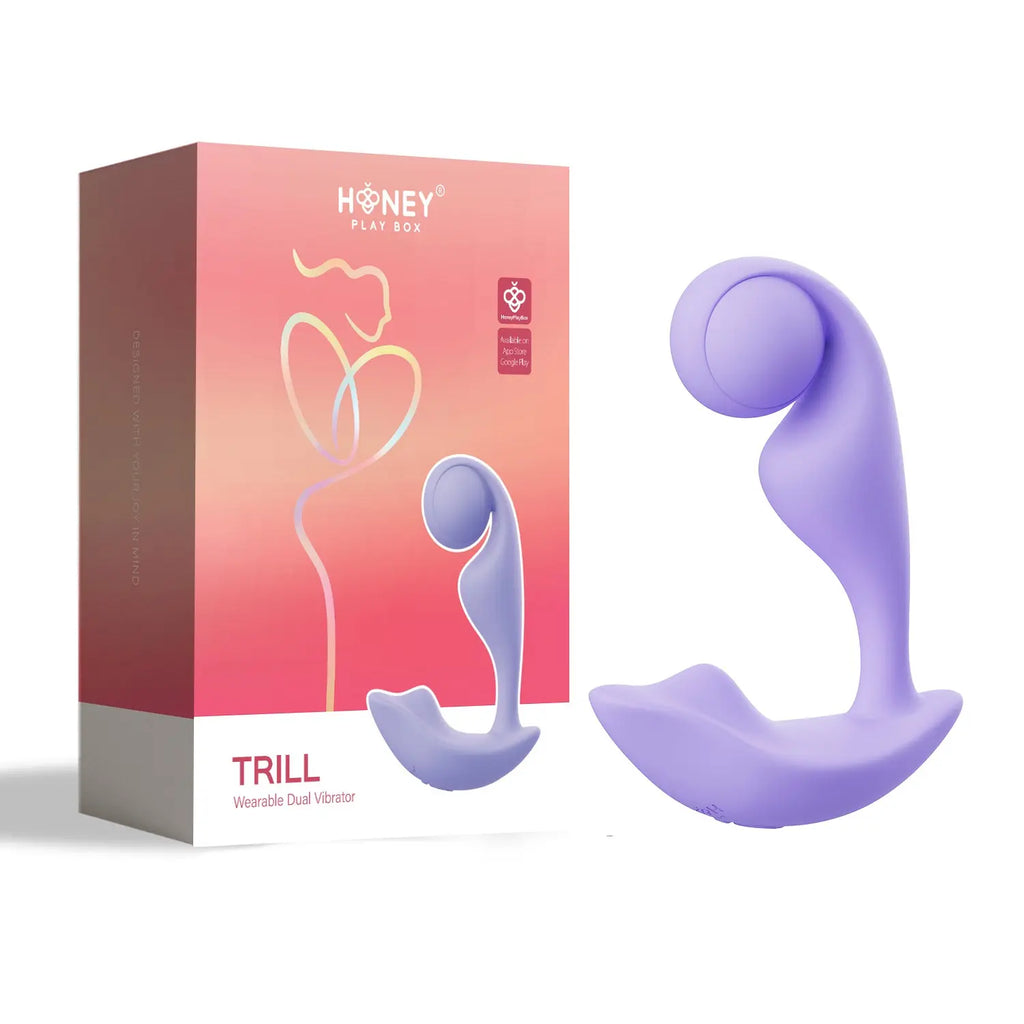 Trill Wearable Dual Vibrator - Lavender – body-safe materials | Fu'Cha Exotics
