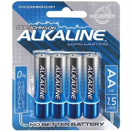 Doc Johnson Alkaline Batteries - AA - 4 Pack – body-safe materials | Fu'Cha Exotics