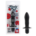 Booty Call Booty Rocket black silicone anal plug with flared base