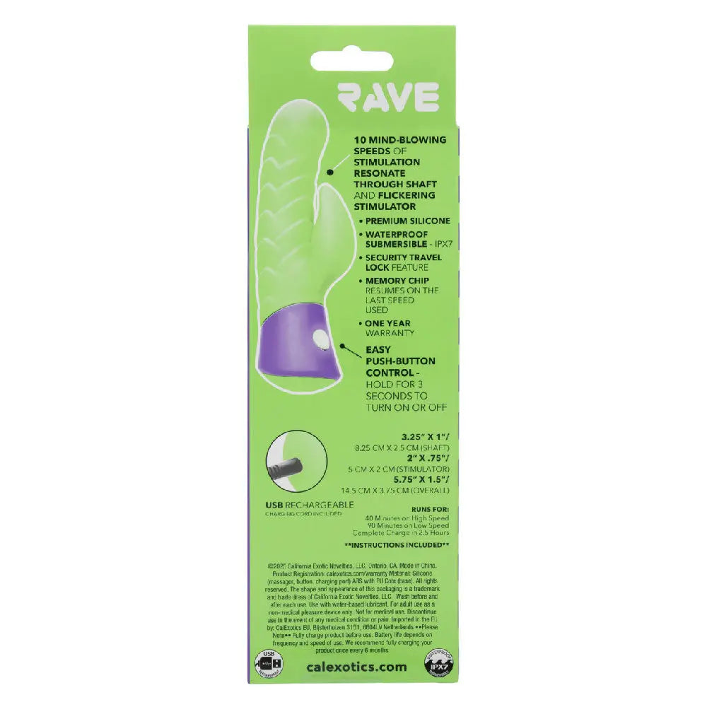 Rave Dragon G - Green – body-safe silicone 10 vibration modes | Fu'Cha Exotics