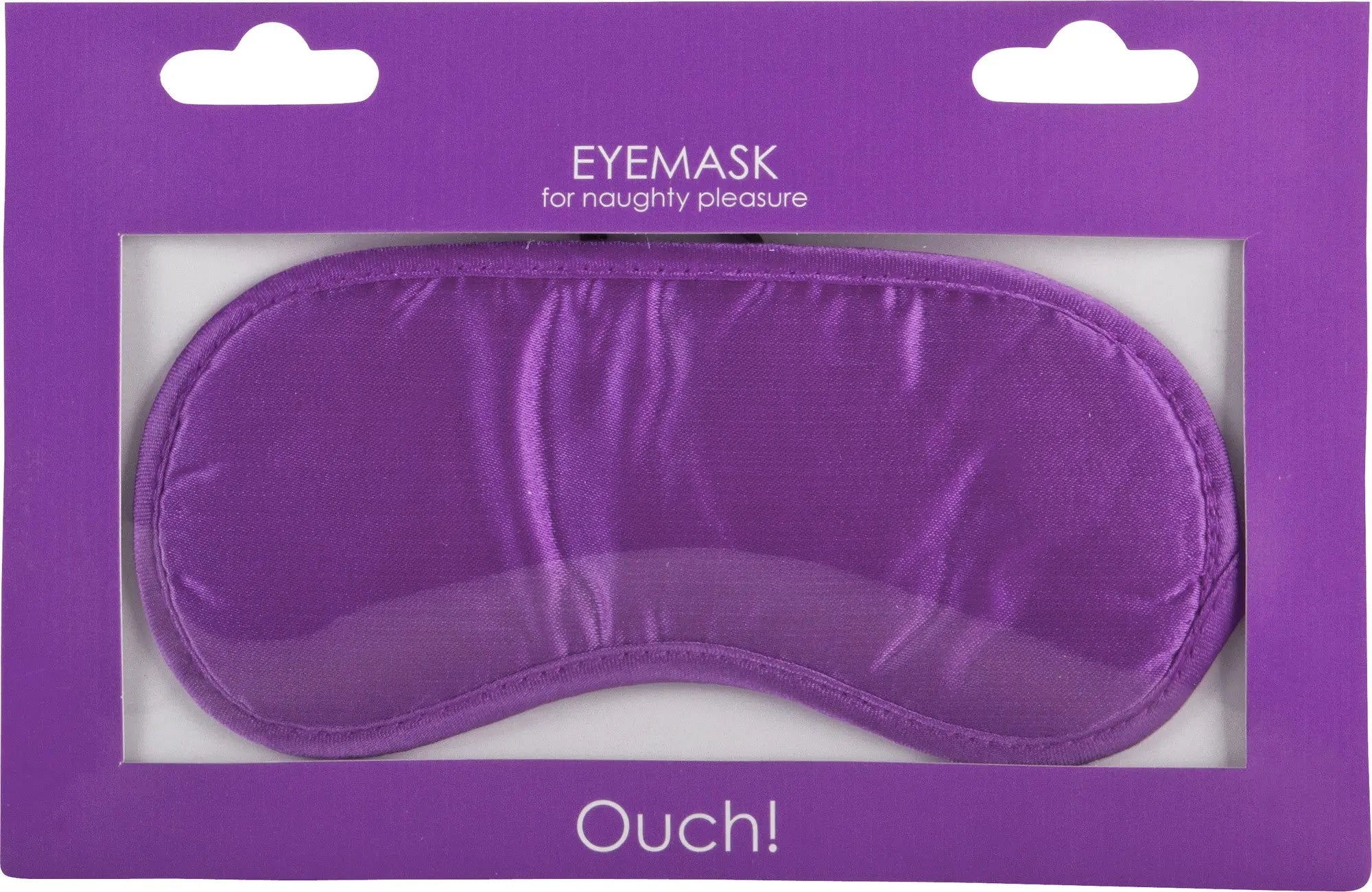 Purple soft eyemask with smooth padded fabric