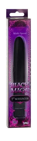 Black Magic 7-inch Bvibe multi-speed vibrator, black, retail box