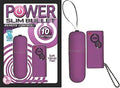 Purple bullet remote control with handheld remote and keychain cord