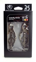 Metal butterfly chain clamps set with link chains and carabiner hooks