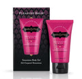Raspberry kiss body gel set: pink tube and black gift box