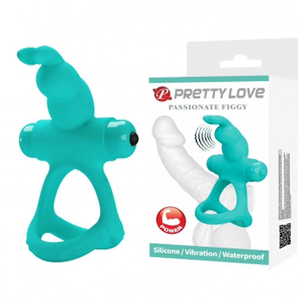 Passionate Figgy Penis Ring - Turquoise – body-safe materials | Fu'Cha Exotics