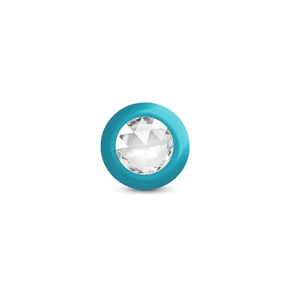 Eluxe Vibrating Clr Gem Bluombre Plug Md With Remote – body-safe materials | Fu'Cha Exotics