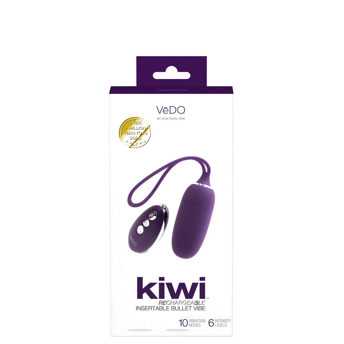 Kiwi Rechargeable Insertable Bullet - Deep Purple – body-safe materials | Fu'Cha Exotics