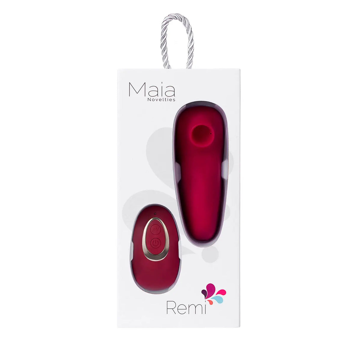 Remi 15-Function Rechargeable Remote Control Suction Panty Vibe - Red – body-safe materials | Fu'Cha Exotics