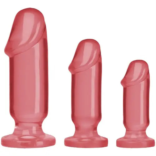 Crystal Jellies Anal Starter Kit - Pink – body-safe materials | Fu'Cha Exotics