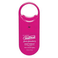 Deep throat spray bottle in magenta with clear top ring and Sweet Strawberry label