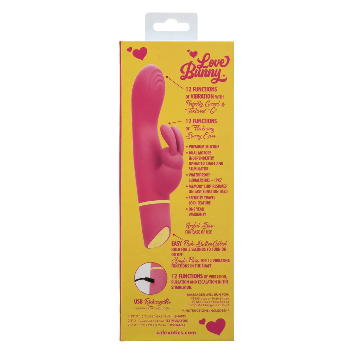 Love Bunny Vibrating "G" Bunny - Pink – body-safe materials | Fu'Cha Exotics