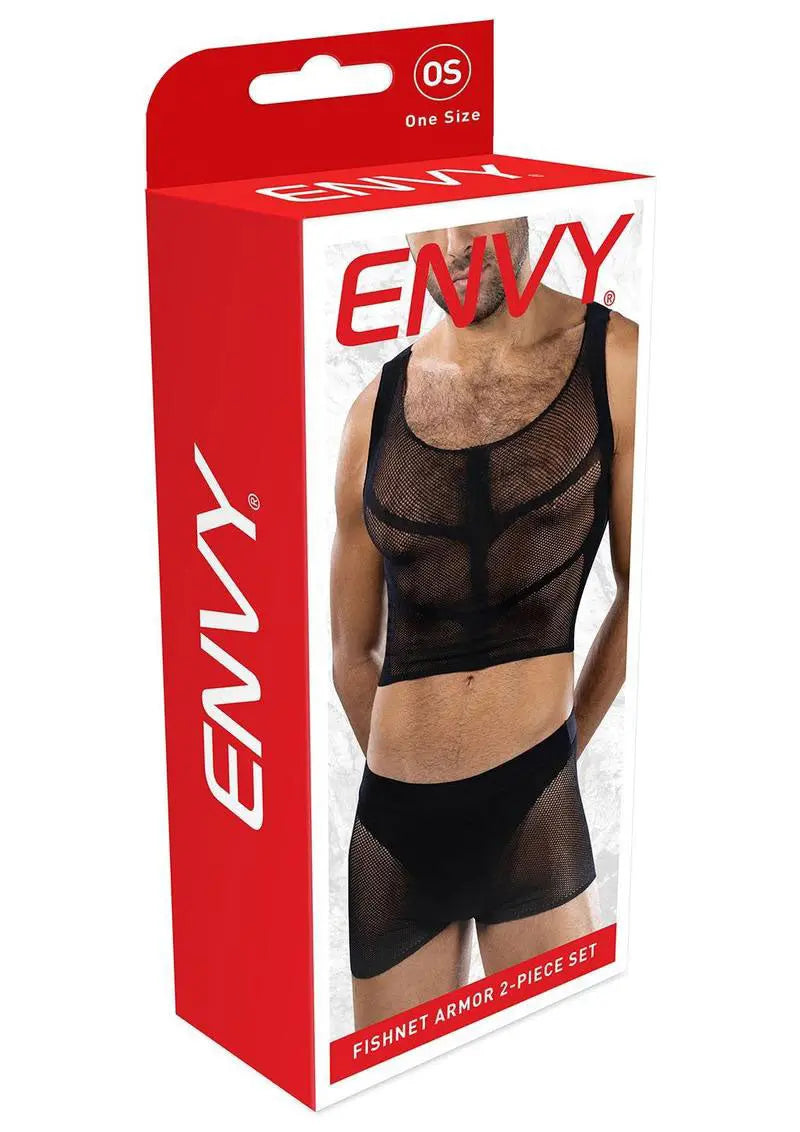 Fishnet Armor 2 Piece Set - Os - Black – nylon | Fu'Cha Exotics