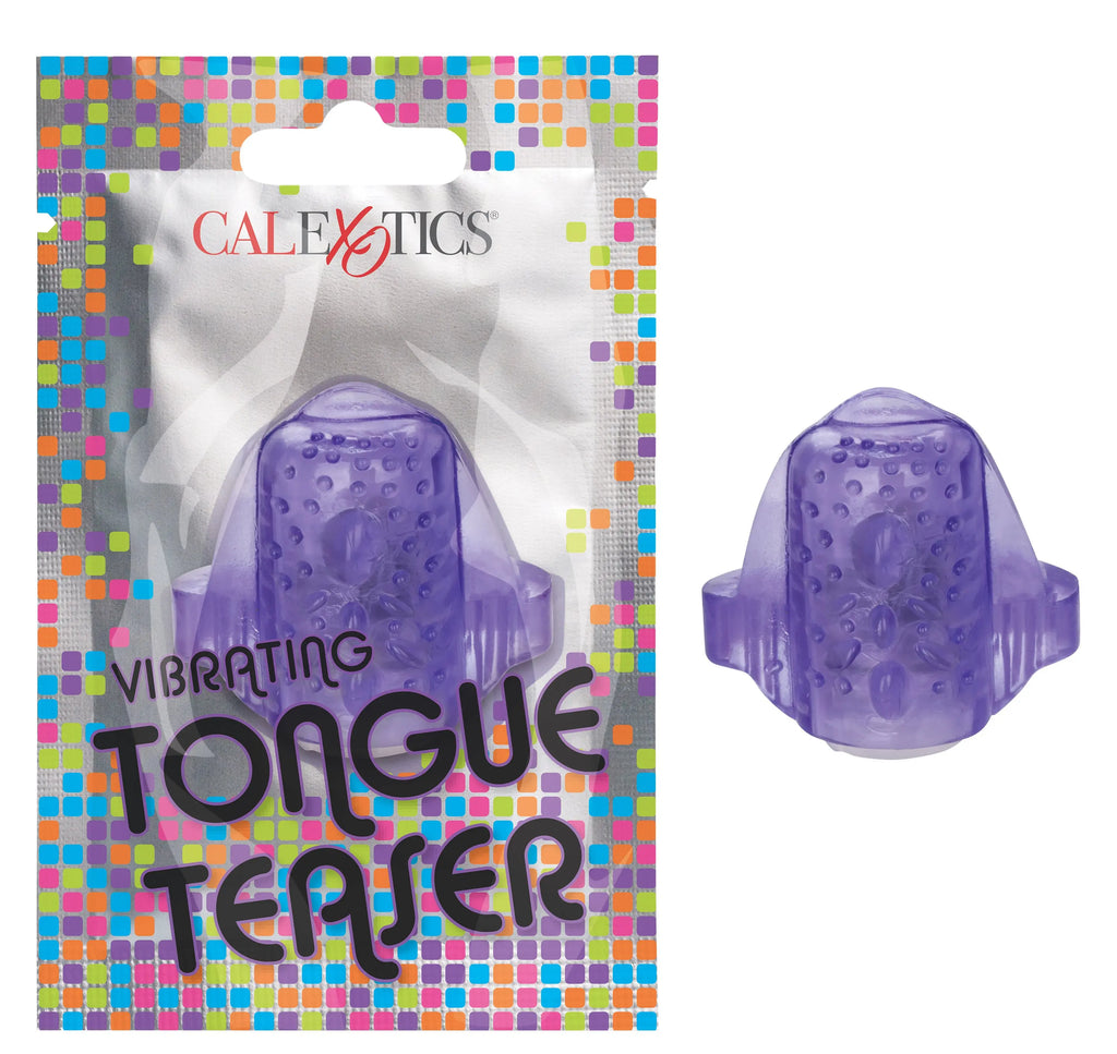 Foil Pack Vibrating Tongue Teaser - Purple – body-safe TPE | Fu'Cha Exotics