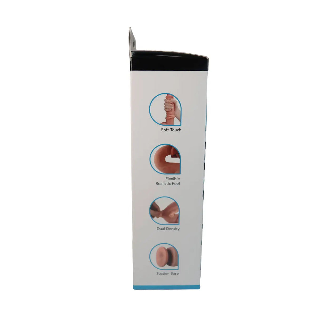 Real Skin 9" Dual Layer Dildo - Light Brown – body-safe TPE | Fu'Cha Exotics