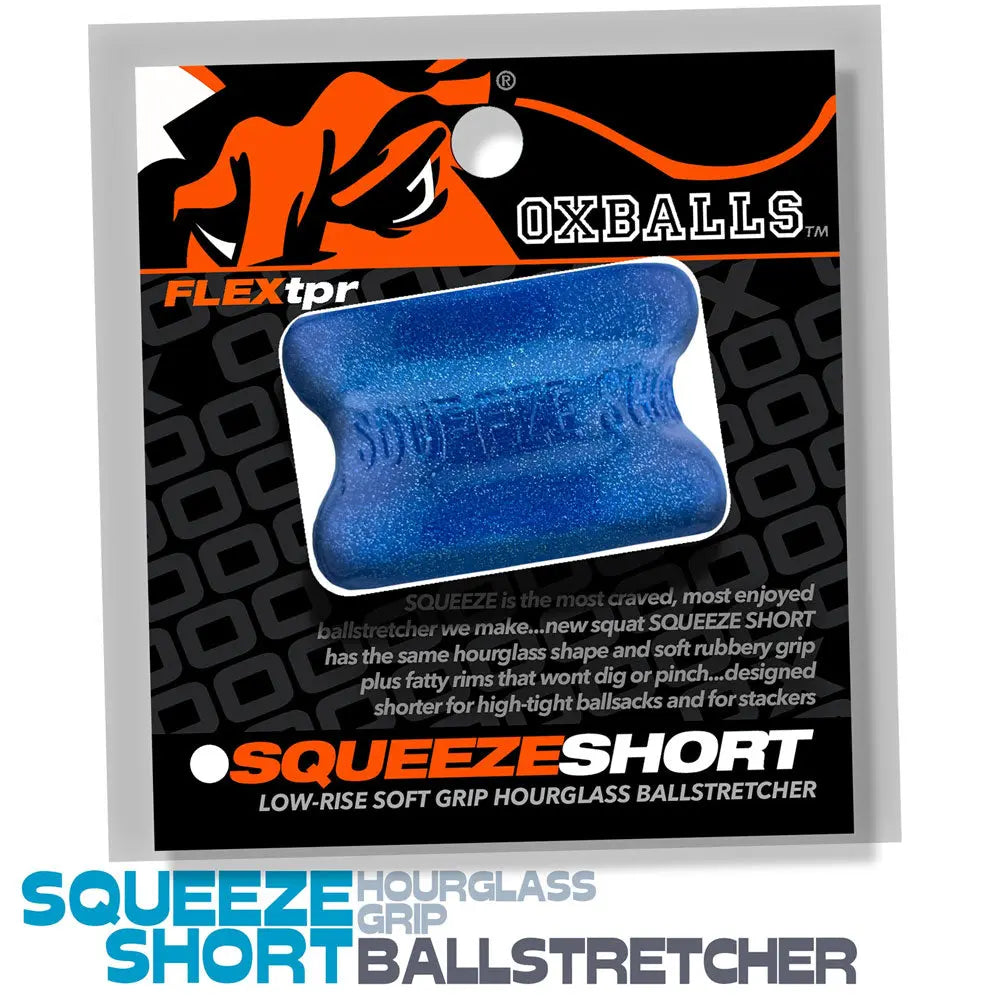 Squeeze Short Ballstretcher - Blue Fire – body-safe materials | Fu'Cha Exotics