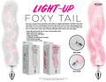 Foxy Tail - Light Up Faux Fur Butt Plug - Pink Plug - Pink