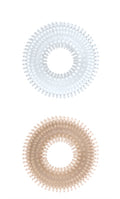 Mack Tuff Ribbed Cock Rings-Clear and Smoke