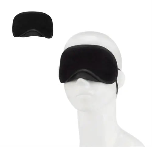 Peek-a-Boo Love Mask - Black – body-safe materials adjustable intensity | Fu'Cha Exotics