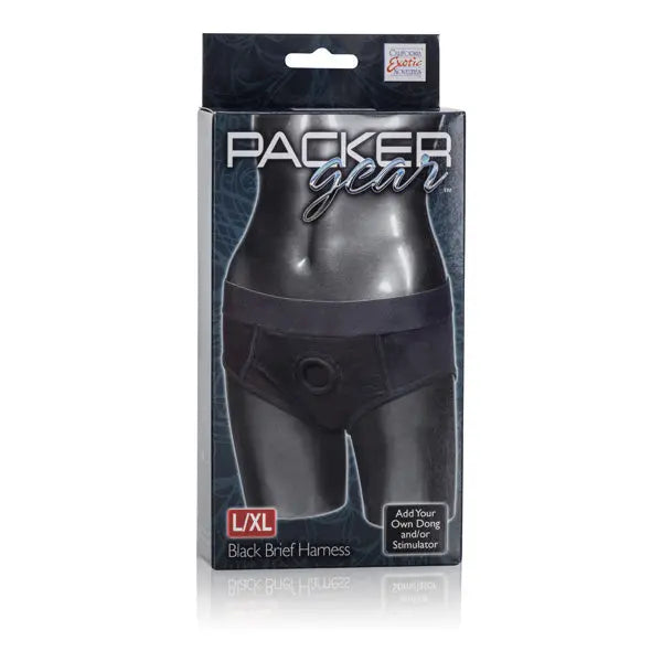 Packer Gear Brief Harness - Large/extra Large - Black – body-safe materials | Fu'Cha Exotics