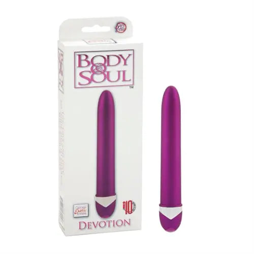Purple bullet vibrator with curved tip and small control base