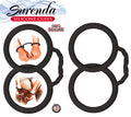 Surenda Silicone Cuffs - Black