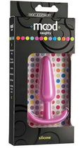 Pink silicone sex toy in retail box packaging