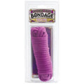 Purple cotton Japanese-style bondage rope, coiled in packaging