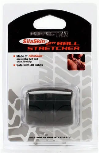 Silaskin 2-Inch Ball Stretcher - Black – body-safe materials | Fu'Cha Exotics
