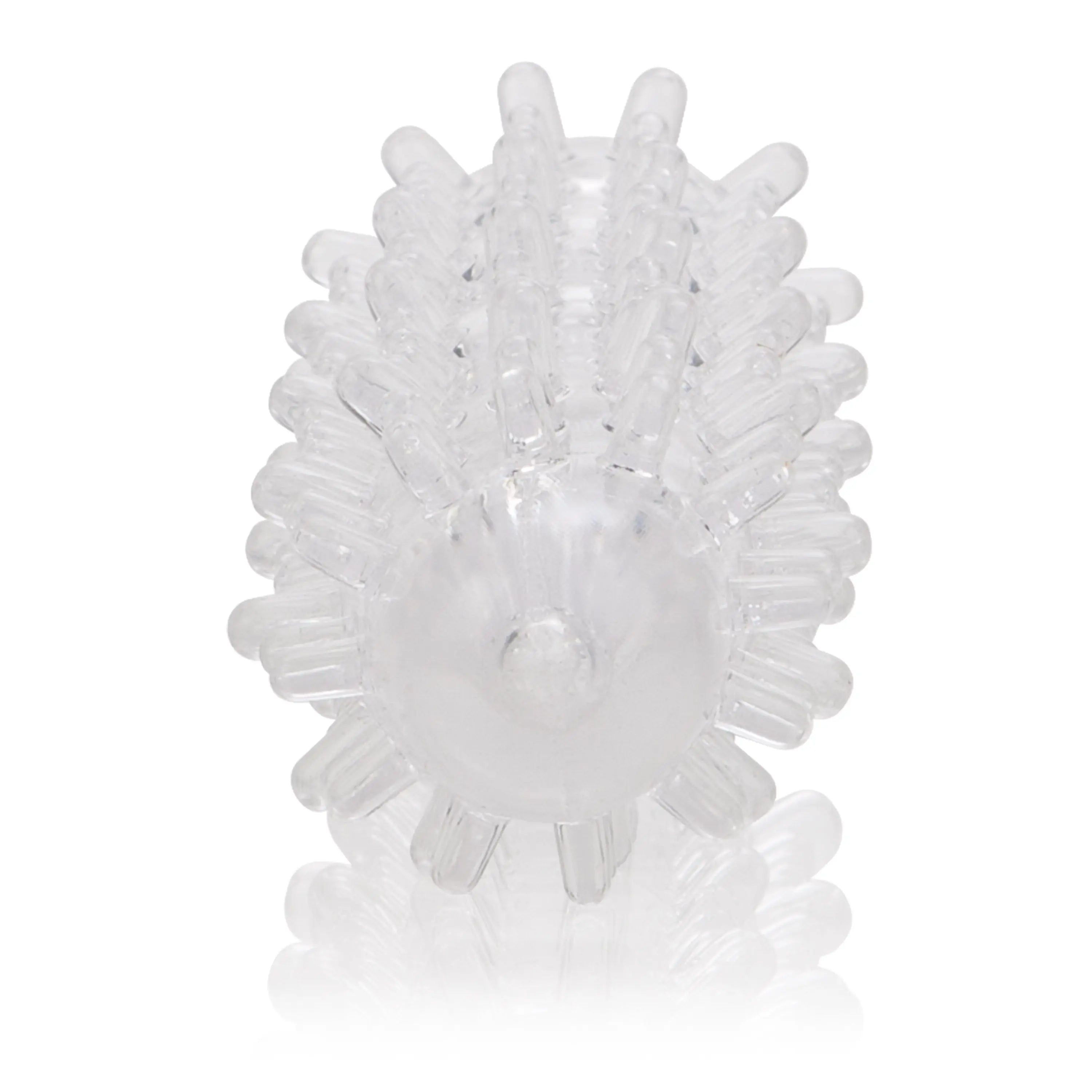Clear ridged extension with central ring and adjustable grip teeth