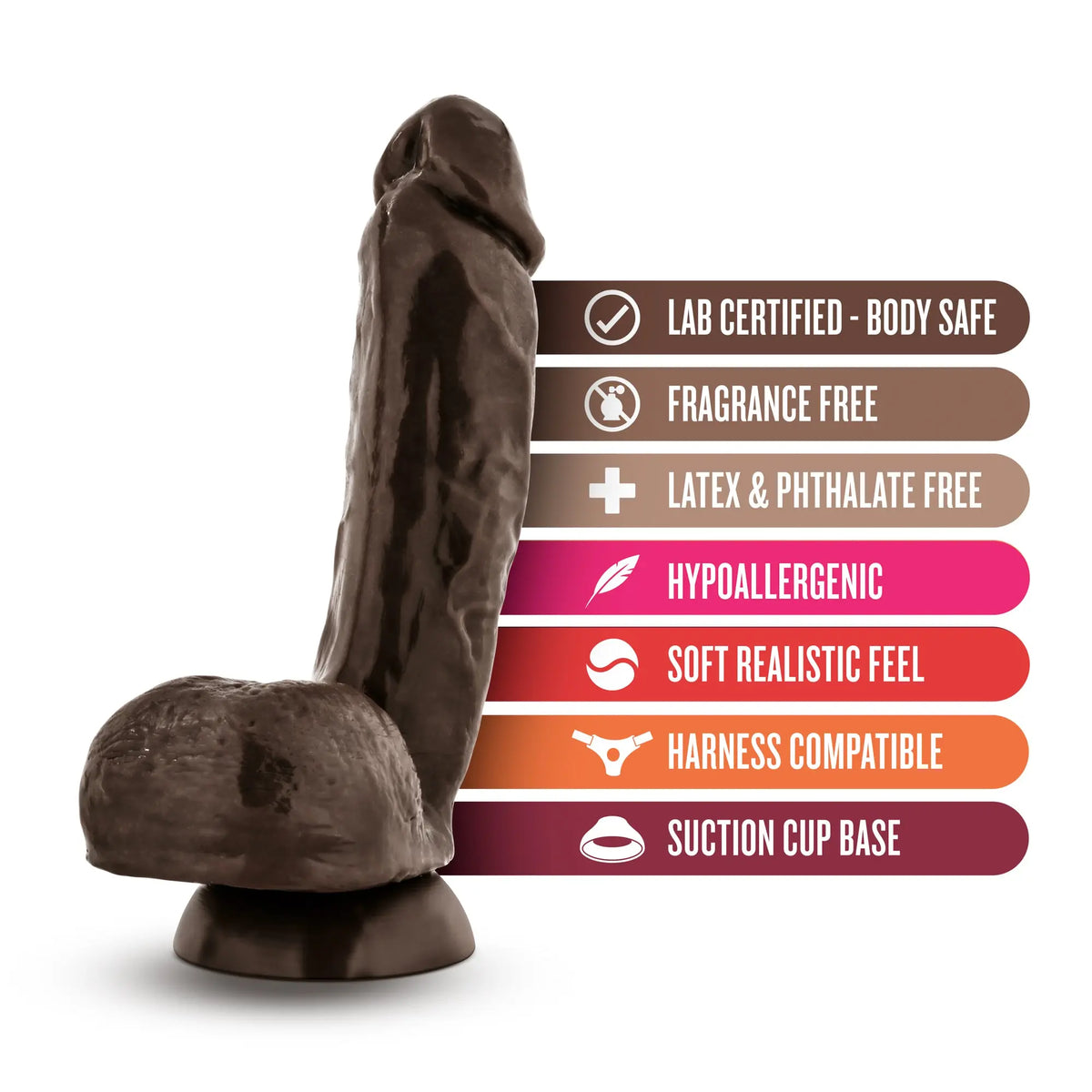 X5 - Hard on - Brown – body-safe materials | Fu'Cha Exotics
