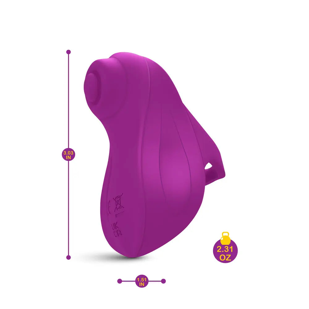 Carlee Tapping Finger Vibe -Berry – body-safe materials | Fu'Cha Exotics
