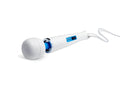 White magic wand with foam head and blue light ring