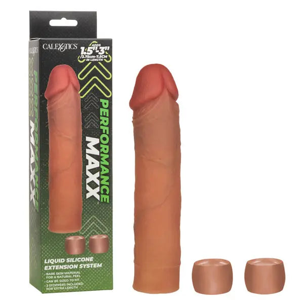 Performance Maxx Liquid Silicone Extension System - Brown – body-safe materials | Fu'Cha Exotics