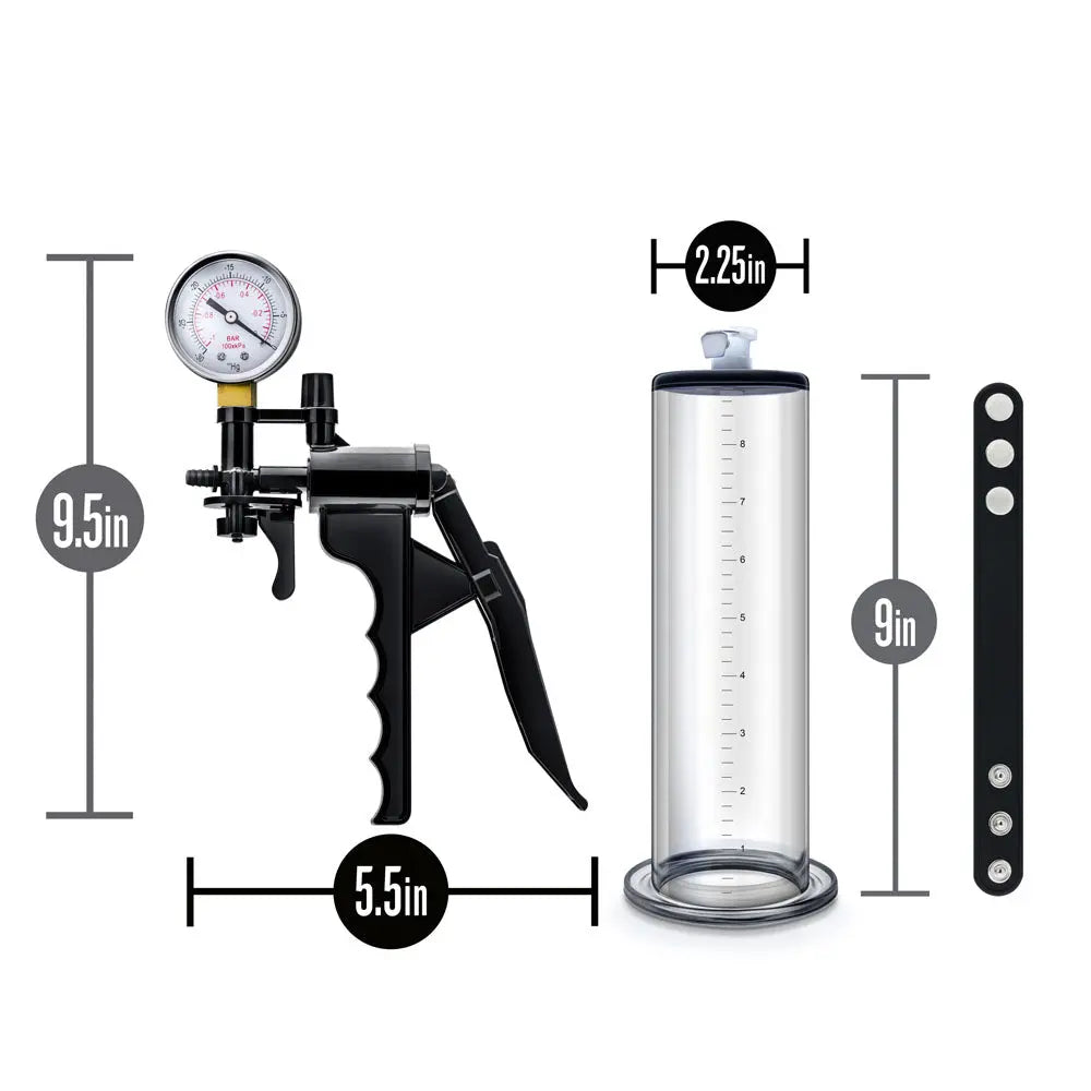 Performance - Vx8 Premium Penis Pump System With Silicone Cock Strap - Clear – body-safe silicone | Fu'Cha Exotics