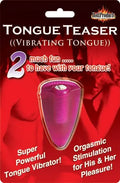 Magenta Tongue Teaser vibrating tongue vibrator in retail blister pack