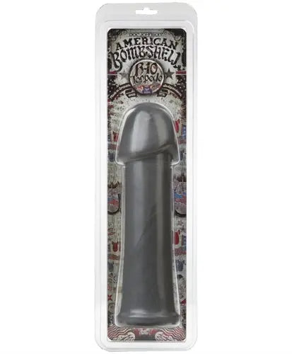 American Bombshell B10 torpedo-shaped metallic device in blister packaging