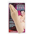 Molded prosthetic hand, nude cream, in retail blister pack