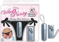 Black vibro panty with vibration remote control and handheld controller