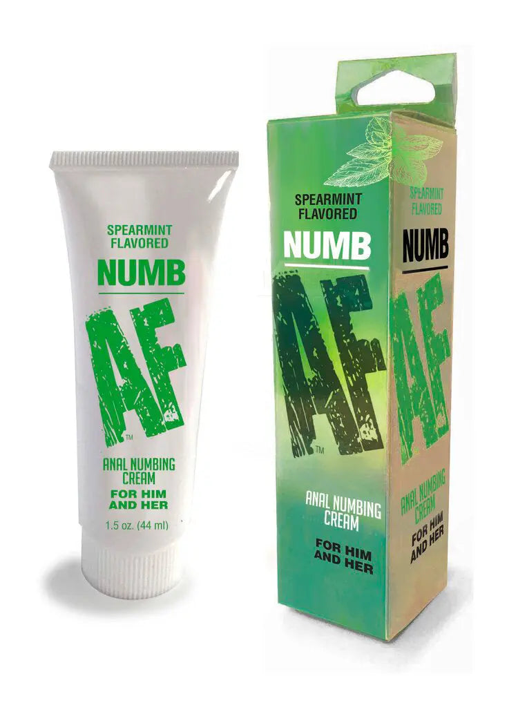 Numb Af- Spearmint Flavored Anal Numb Cream - 1.5 Oz (44 ml) – body-safe materials | Fu'Cha Exotics