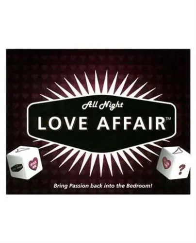 All Night Love Affair game box with Love Affair logo