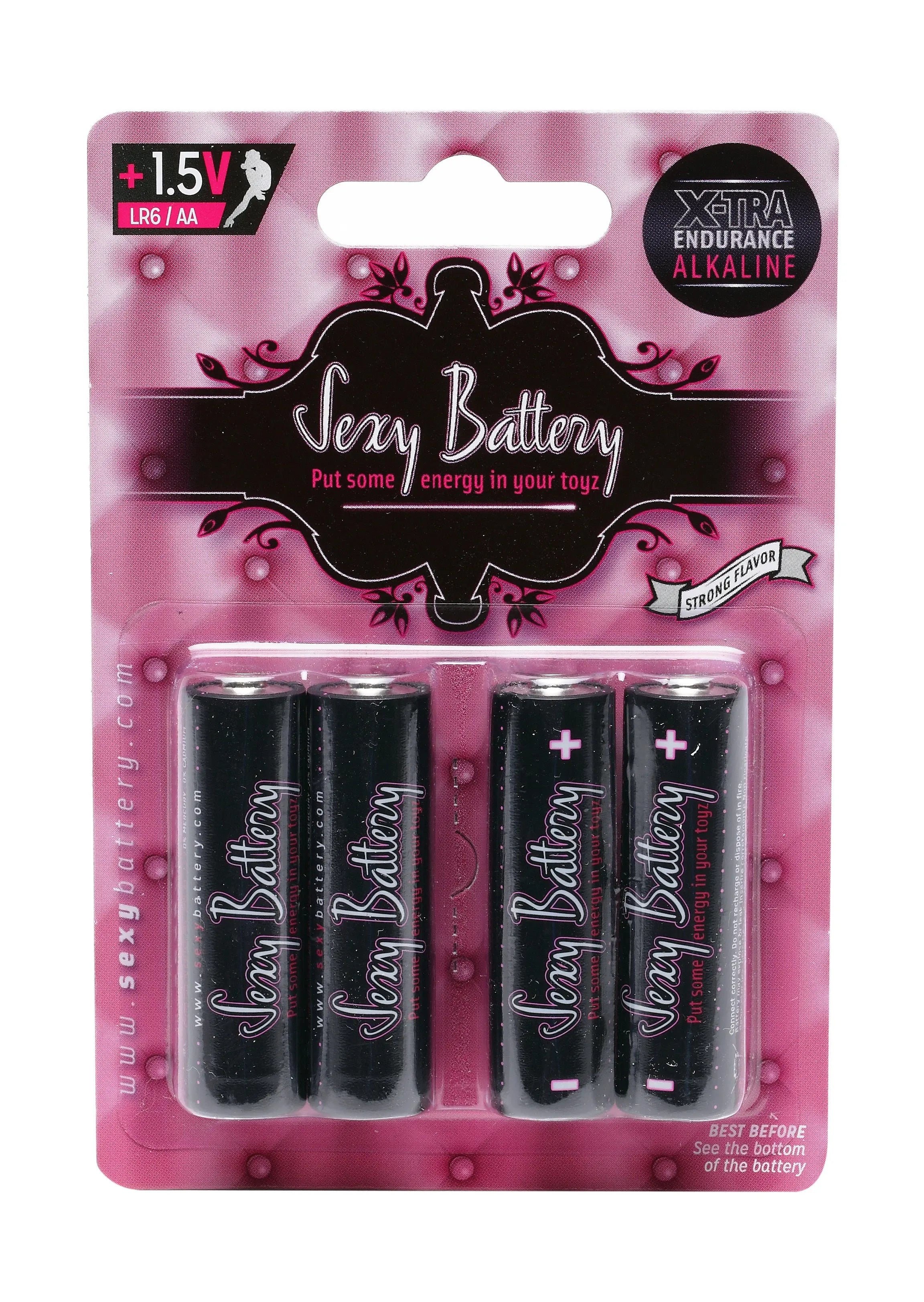 AA alkaline batteries 4-pack in blister pack, +1.5V, XTRA endurance labels