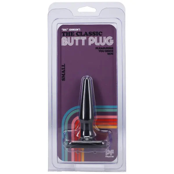 Classic Butt Plug Smooth - Small - Black – body-safe materials | Fu'Cha Exotics