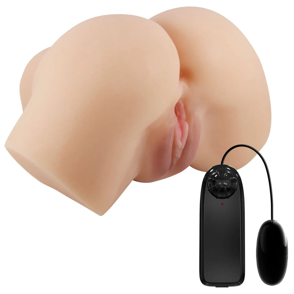 Hailey Realistic Vagina and Ass Vibrator - Light – body-safe materials | Fu'Cha Exotics
