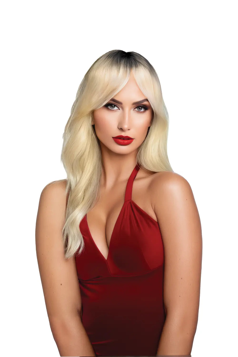 Margot Premium Stylable Wig - Blonde / Black – body-safe materials | Fu'Cha Exotics