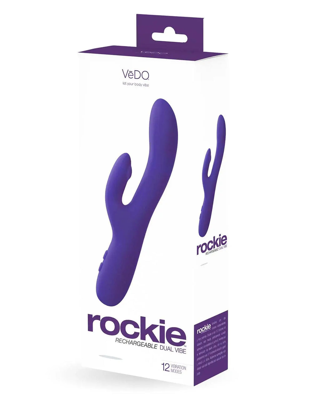Rockie Dual Rechargeable Vibe - Indigo – body-safe materials USB-rechargeable | Fu'Cha Exotics