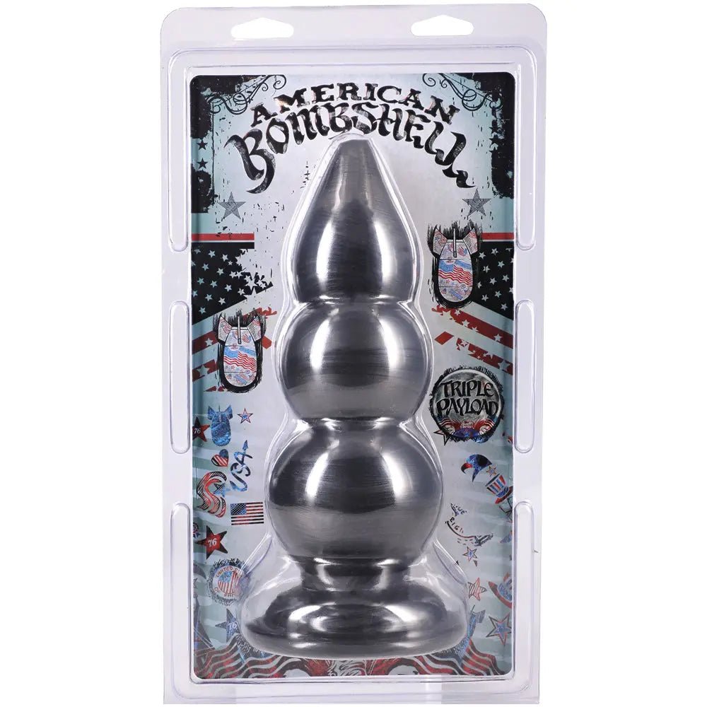 American Bombshell Triple Payload Gun Metal - Black – body-safe materials | Fu'Cha Exotics