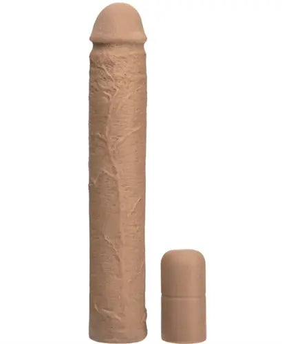 Brown cylindrical applicator and base cap, for extension kit