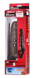 Brown penis enhancer sheath in retail packaging