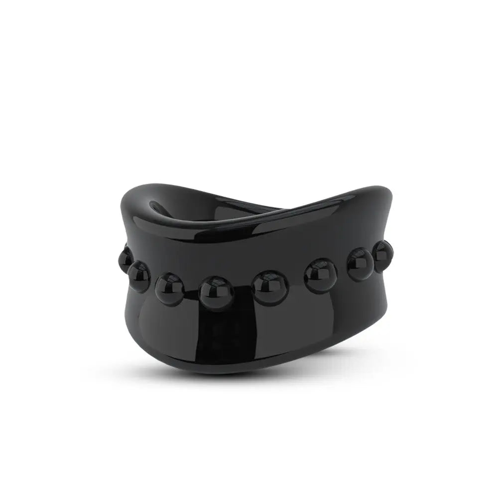Stay Hard - Beef Ball Stretcher - 1.5 Inch Diameter - Black – body-safe TPE | Fu'Cha Exotics